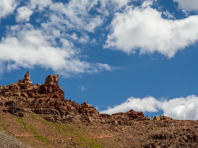 A large red rock formation in Colorado.